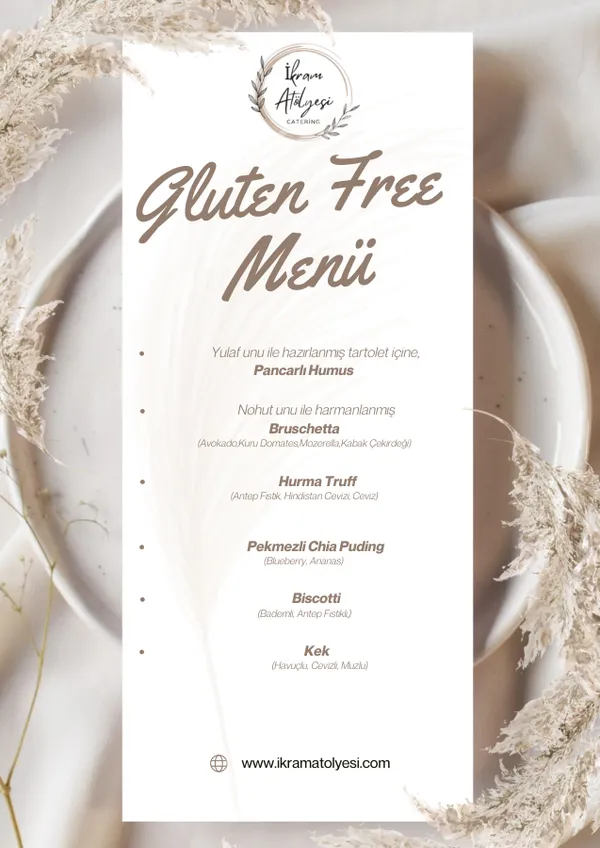 Glutensiz Menü kataloğunun kapağı